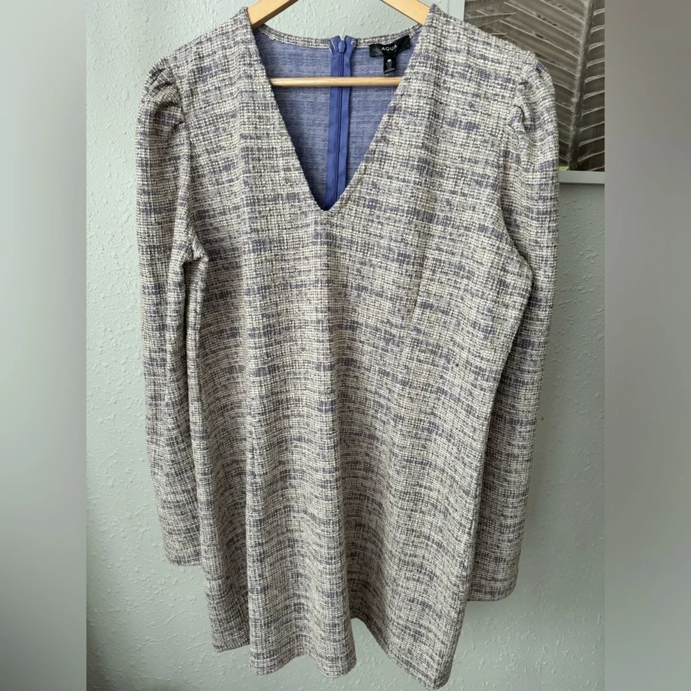NWT - Aqua Lavender Tweed Mini Dress - Size XL - Picture 5 of 8